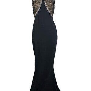 2 NWT REEM ACRA Illusion Lace Mermaid Lace Halter Gown MSRP $2995